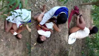आउटडोर threesome: बिहारी लड़कियां मस्ती कर रही हैं। Adult MMS देखो।